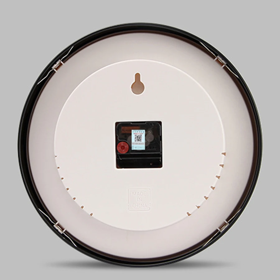 Digital Wall Clock Simple Modern Design Creative Metal White Clocks Hanging 3D Wall Watch Home Decor Silent 12 inch