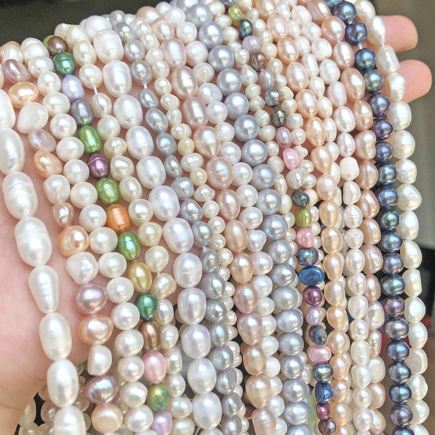 Natural Pearls Beads Real Freshwater Pearl Bead Baroque Loose
