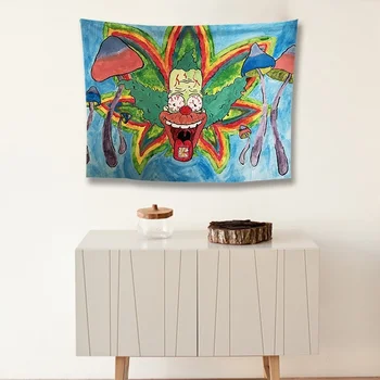 

Tapestry Polyester Fabric Poster Wallpaper Trippy Art Wall Hanging Tapestry Decorations Bedroom Living Room Dorm