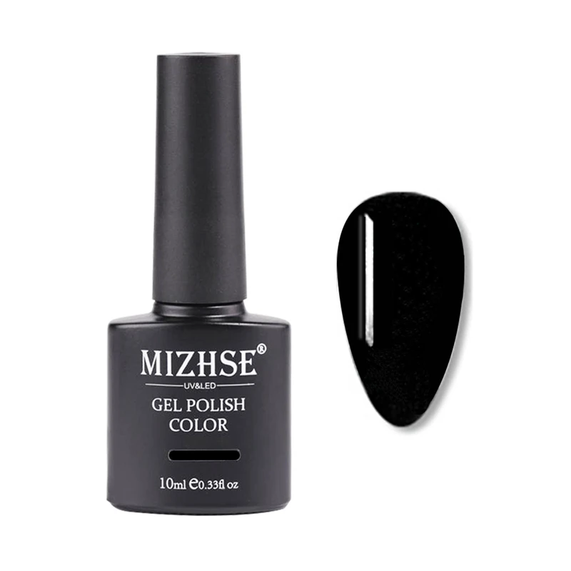 MIZHSE 9D Chameleon Magnetic Gel Nail Polish Long Lasting10ml Cat Eye Nail Art Gel Soak Off UV LED Shining Gel Varnish - Цвет: MD-Black