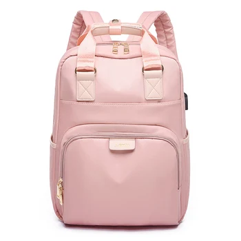 

Waterproof Laptop Backpack Female Fashion Girl Backpack 13.3 14 15.6 inch Back pack Women men Oxford cloth Black Pink