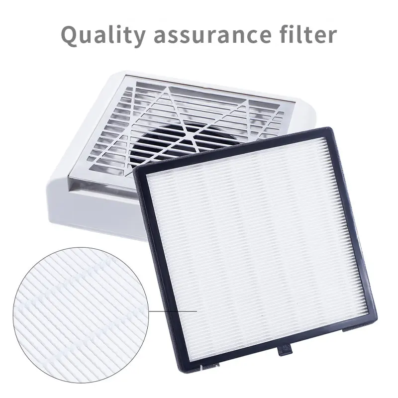 

2Pcs Nail Dust Collector Filter Manicure Machine Nail Accessories Screen Plate Suction Nail Art Drill Filters Cleaner 60W