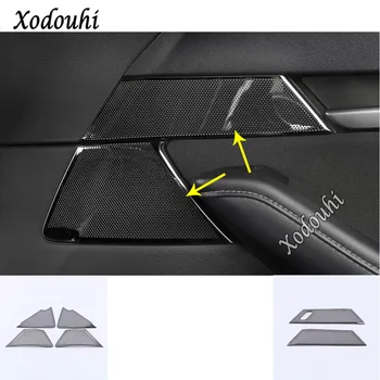 

Car Body Door Stainless Steel Inside Audio Speak Trumpet Sound Cover Ring Circle Trim Parts For Mazda CX-30 CX30 2020 2021