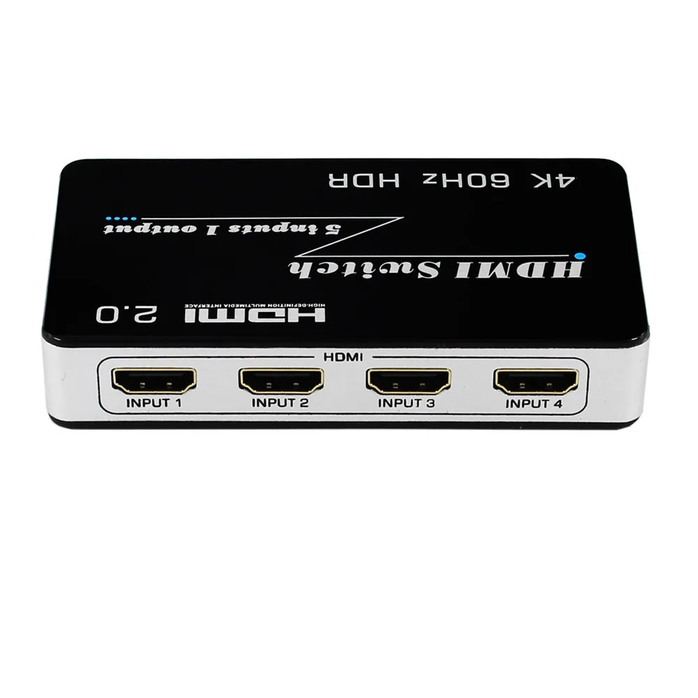 Переходник HDMI 5x1 4K* 2 K/60Hz 3D FullHD 1080p HDMI2.0 HDCP2.2 ИК RC блок питания для HDTV PC