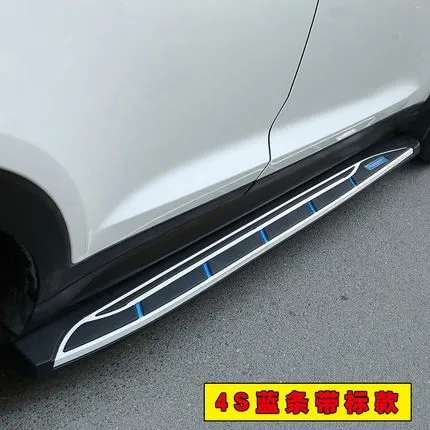 Высокое качество для Nissan x trail T32- алюминиевые автомобильные ходовые панели авто боковые ступенчатые педали для автомобиля Стайлинг - Цвет: Design 6