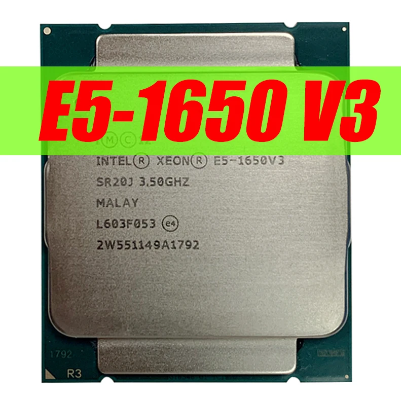 Intel Ксеон E5 1650 V3 SR20J для X99 3,5 ГГц 6 Core 15 Мб Кэш LGA2011-3 Процессор E5 1650-V3 процессор