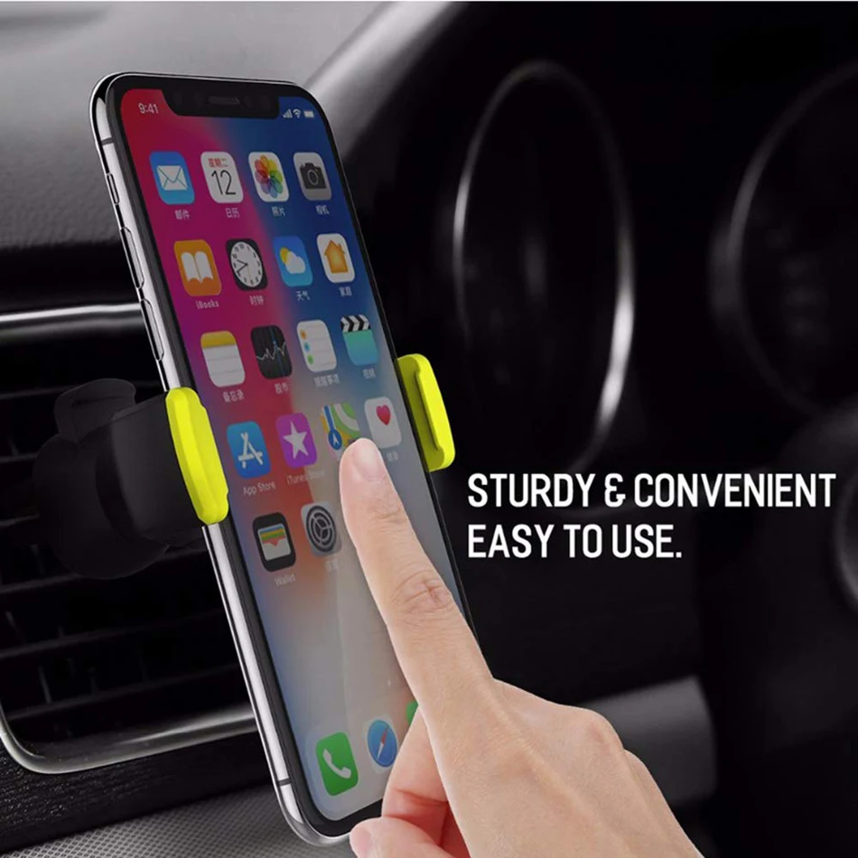 JKING Автомобильный держатель для телефона iPhone X XS Max 8 7 6 samsung 360 градусов поддержка мобильного вентиляционного отверстия автомобильная подставка для телефона в автомобиле