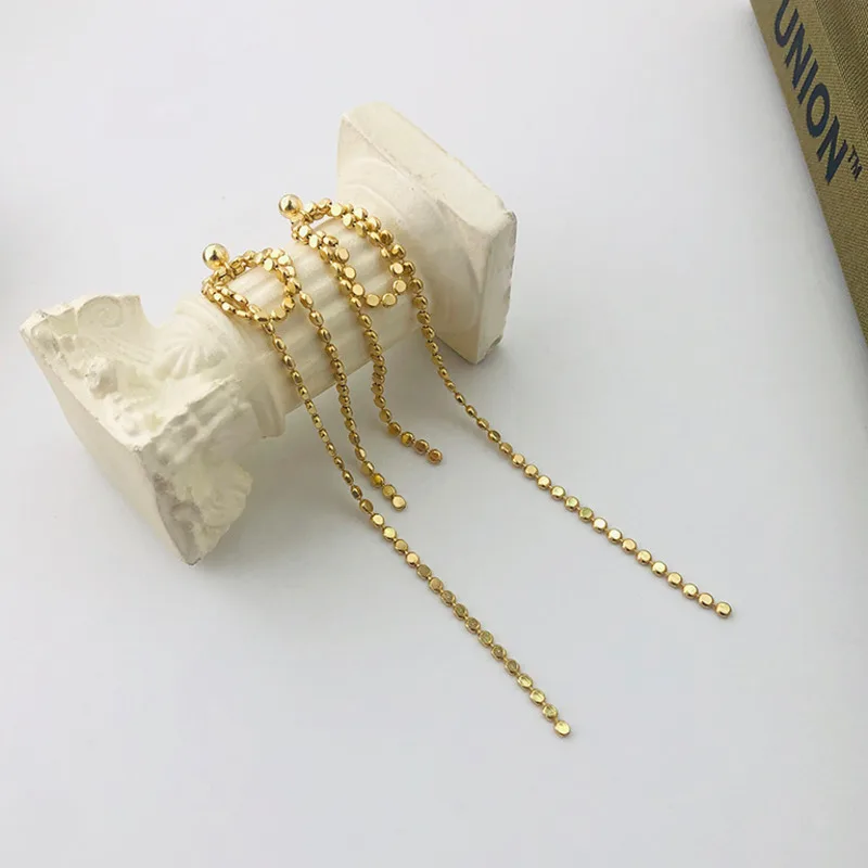 

Drop Earring Real 925 Sterling Silver Earrings 2020 Womens Tassel Trendy Simple Earrings 2020 Pendiente Plata 925 Mujer Jewelry