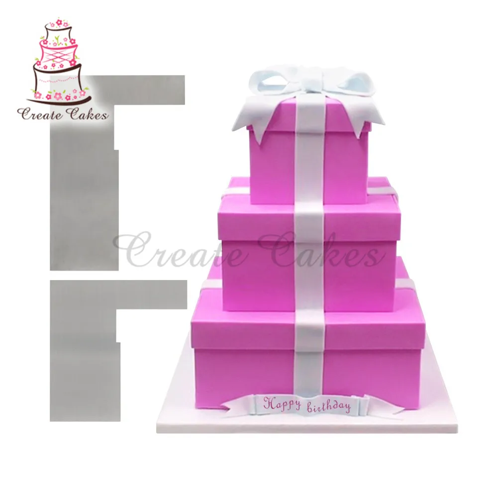 Giftbox дизайн сливочного крема более плавные украшения для торта гладилка помадки