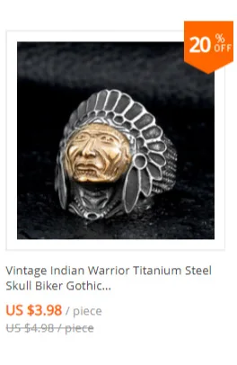 Retro Mens Rings 316L Stainless Steel For Male Boyfriend Biker Jewelry Golden Blue CZ Crystal Stones Skull Eagle Ring 2021 New