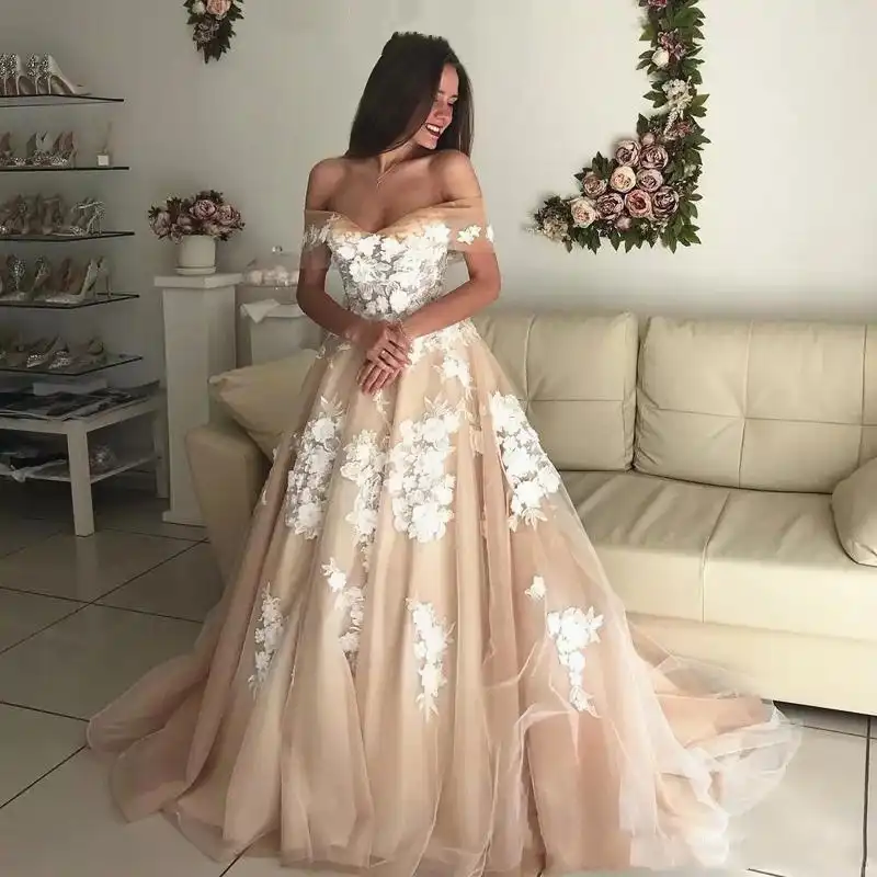 vestido de casamento champanhe
