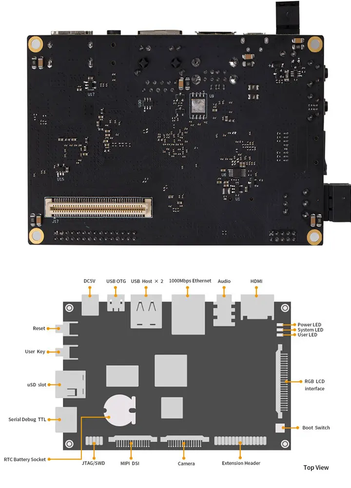 Pangu Stm32mp157 Linux макетная плата двухъядерный Cortex A7+ одноядерный Cortex M4