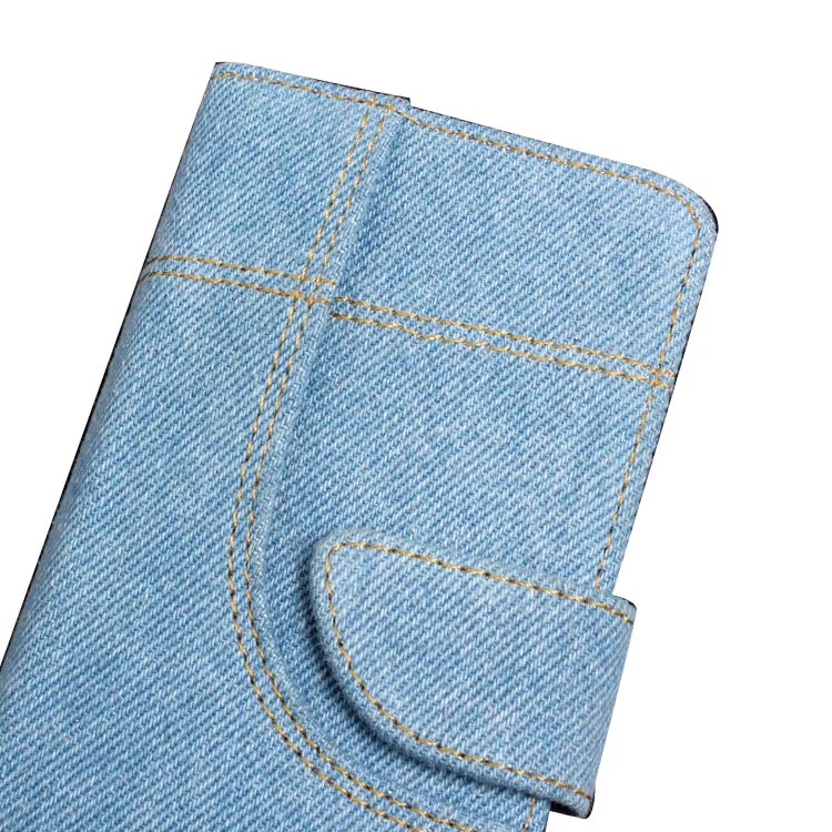 

New Style Denim Phone Case for iPhone Horizontal Flip Card Instert Protective Case Apple Shatter-resistant Pocket Card Instert