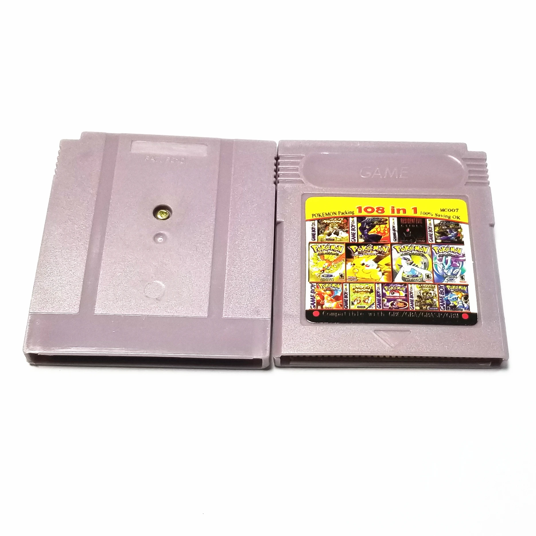 Бесплатная доставка игровой картридж 61/108 в 1 карта для игр бит Nintendo GBC серии gb