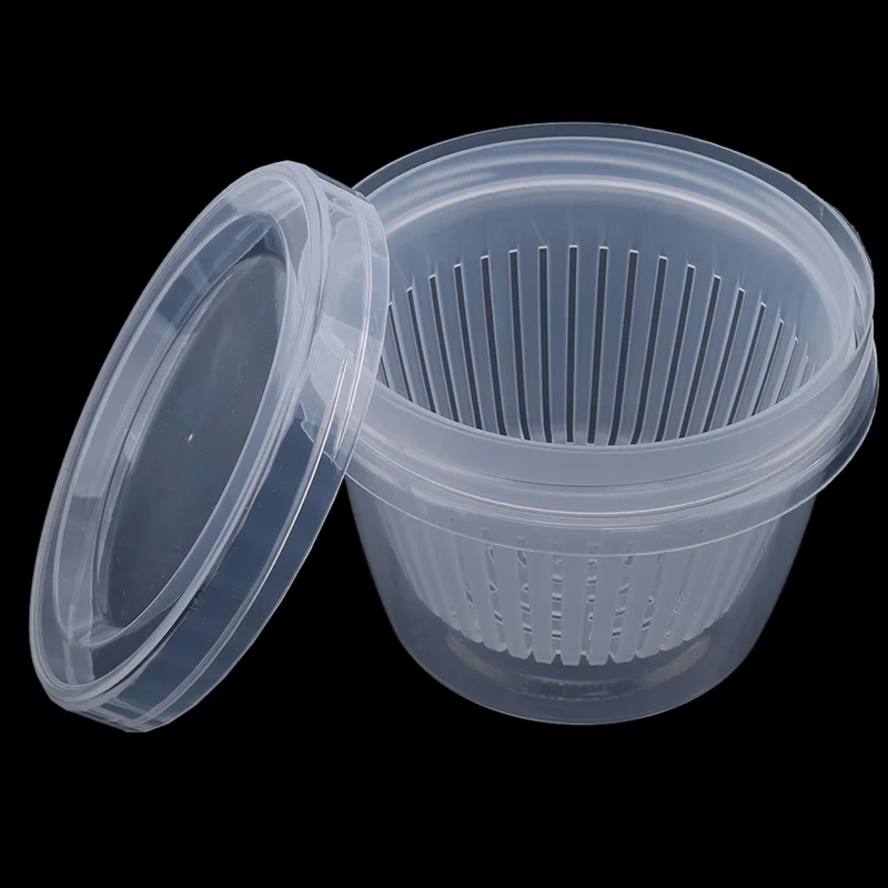 Drain Sealed Box For Ginger Garlic Onion Crisper Debris Storage Boxes Kitchen Organizer Refrigerator accessories