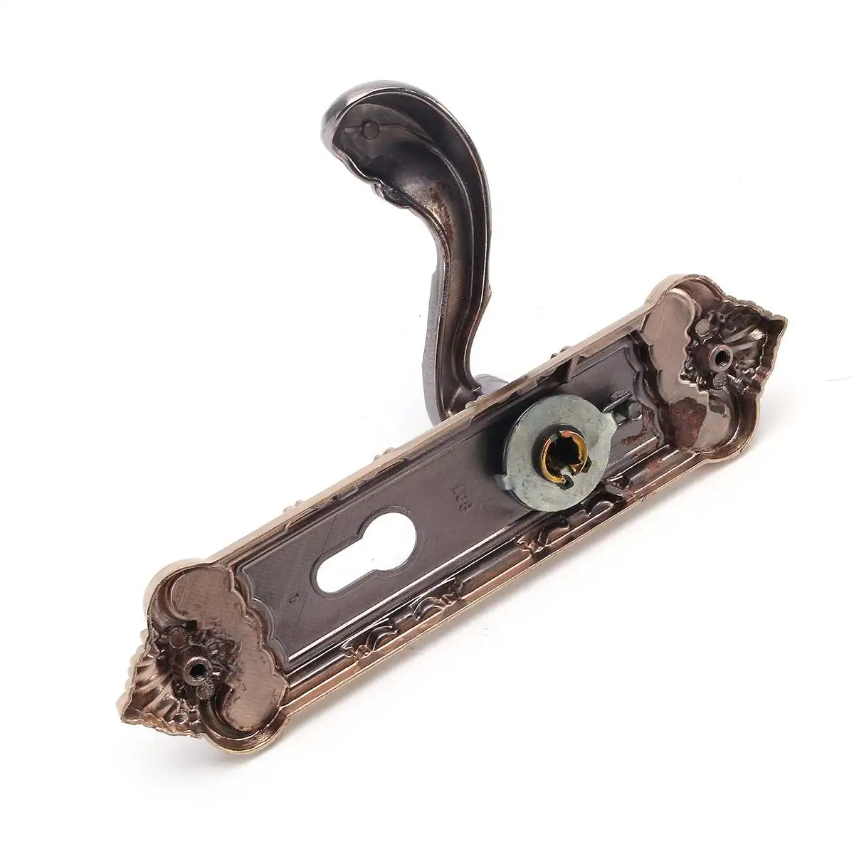 Fashion Antique Security Home Door Entry Handle Dual Latch Locks Set with 3 Keys