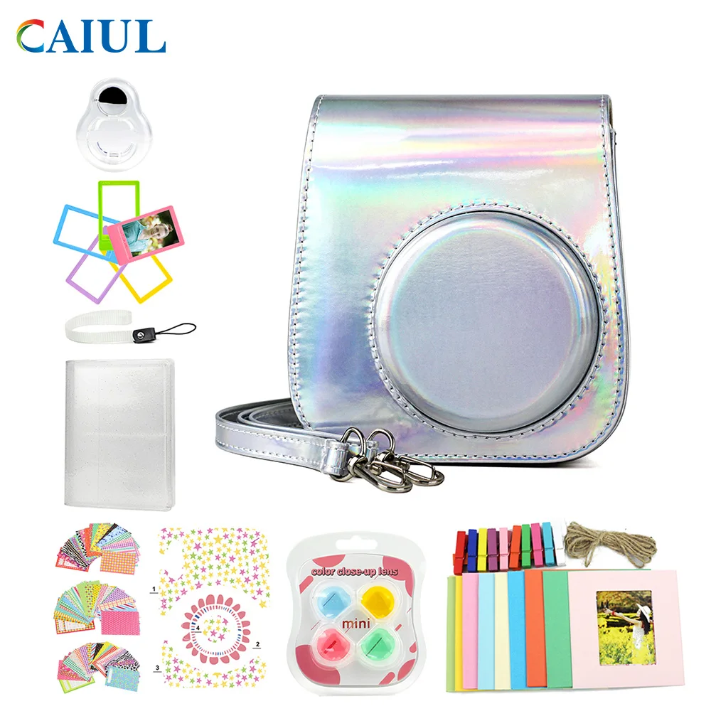 

CAIUL Magic Silve Accessorie Bundle for Fujifilm Instax Mini 11 Instant Film Camera Included camera case and more