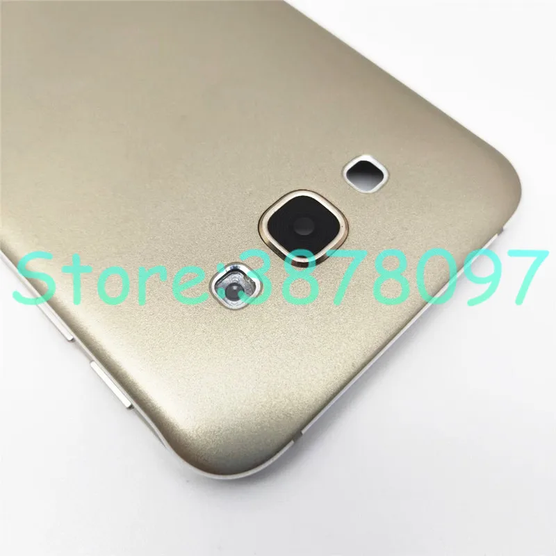 Металлический чехол для задней крышки батарейного отсека для samsung Galaxy A8 A800 A8000 с объективом для камеры+ логотип