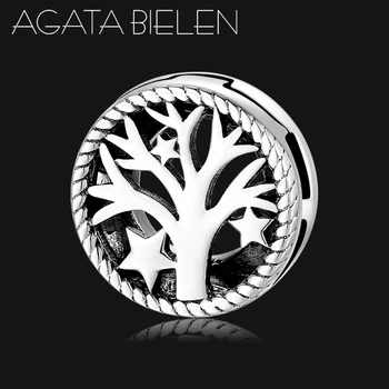

Round shape Tree of life 925 Sterling Silver clips Beads Fit Original Reflections Charm Bracelet women Jewelry making