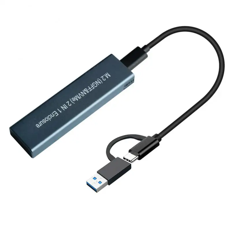 M.2 To USB 3.1 SSD Case Dual Protocol NVME PCIe NGFF SATA M2 Adapter For 2230 2242 2260 2280 NVMe/SATA RTL9210B | Компьютеры и офис