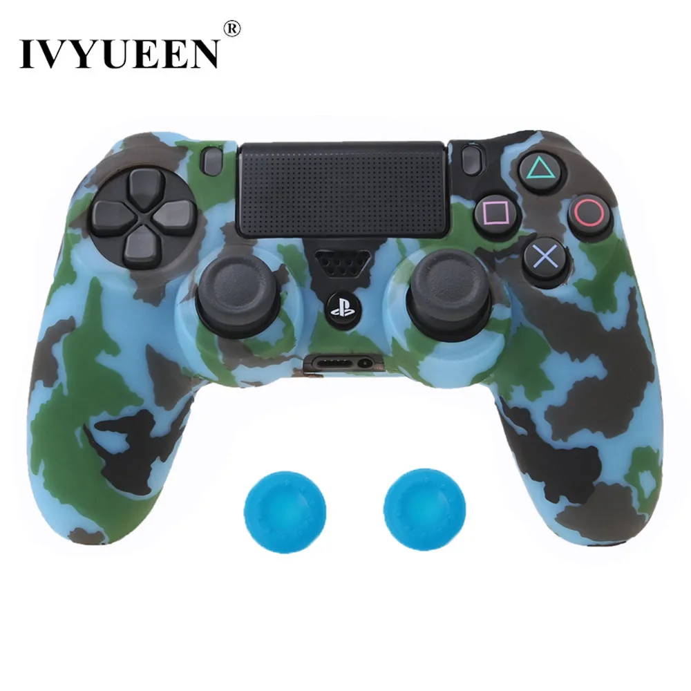 IVYUEEN 10 шт. силиконовый защитный чехол для sony playstation 4 PS4 DS4 Pro тонкий беспроводной контроллер Крышка Аксессуары для игр