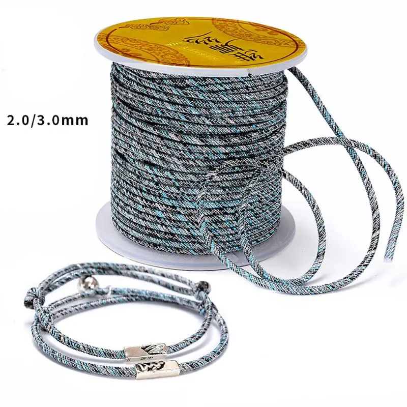 

9Yard Natural Cotton Macrame Blue Cord Rope DIY Bracelet Necklace Jewelry Making