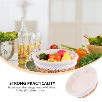 

Wicker Basket Woven Storage Basket Picnic Basket Baked Food Container