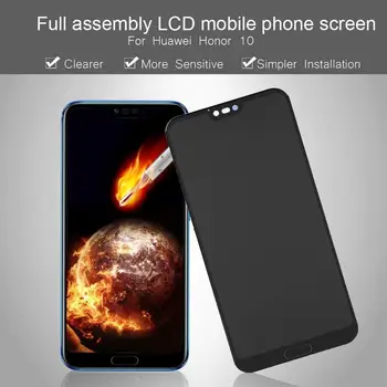 

with Fingerprint 5.8'' Original LCD For HUAWEI Honor 10 Display Touch Screen Frame For Huawei Honor 10 LCD Display On Col-L29