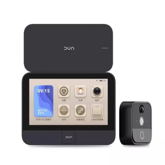 Новейший Xiaomi DUN Smart Cat's Eye ips сенсорный экран дистанционное управление инфракрасный матовый ночное видение для домашней безопасности - Цвет: Add Endurance Set