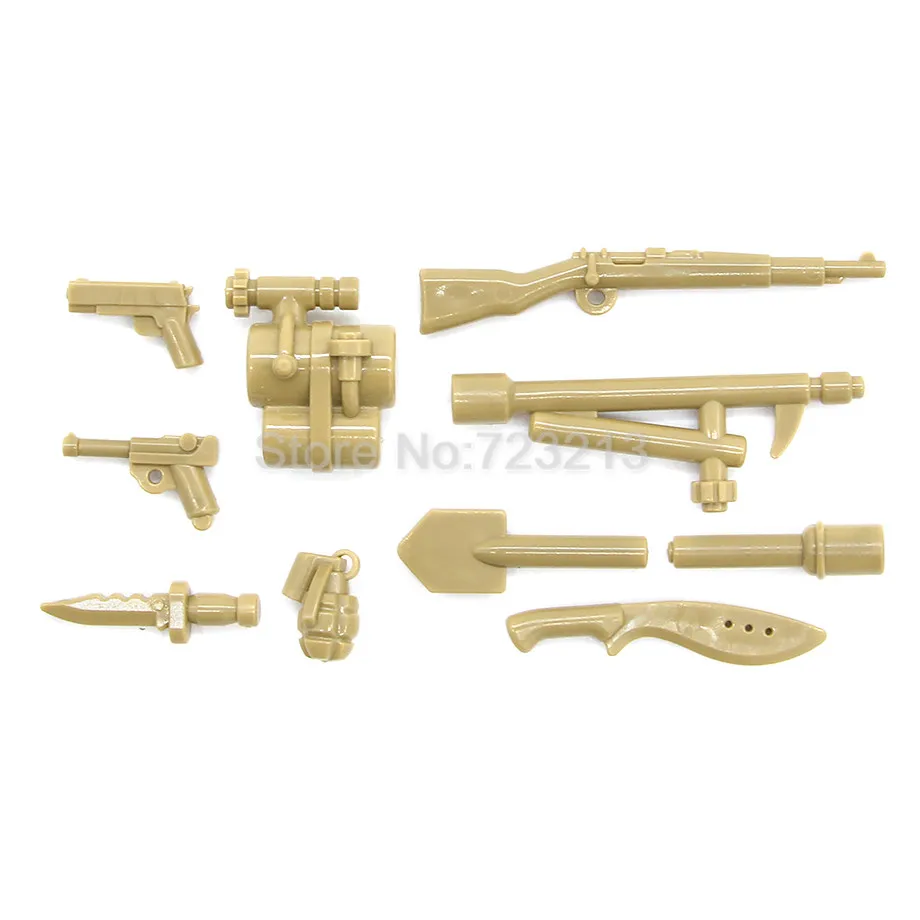  Military 450pcs Weapon Parts Accessories PUBG Gun Headset Interphone MOC Multicolour Building Block