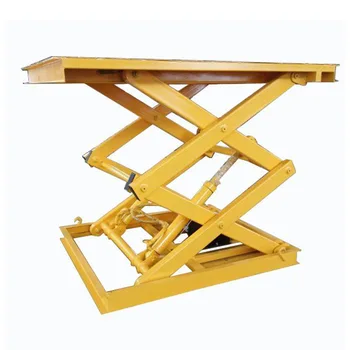 Buy Qiyun 2000kg Loading Capacity Electric Hydraulic Stationary Double Scissor Lifts For Goods Lifting