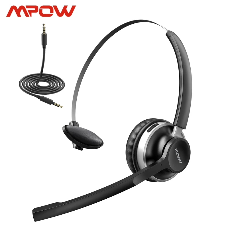 Mpow HC3 Bluetooth 5 0 наушники двойной Шум микрофон с функцией шумоподавления прозрачный