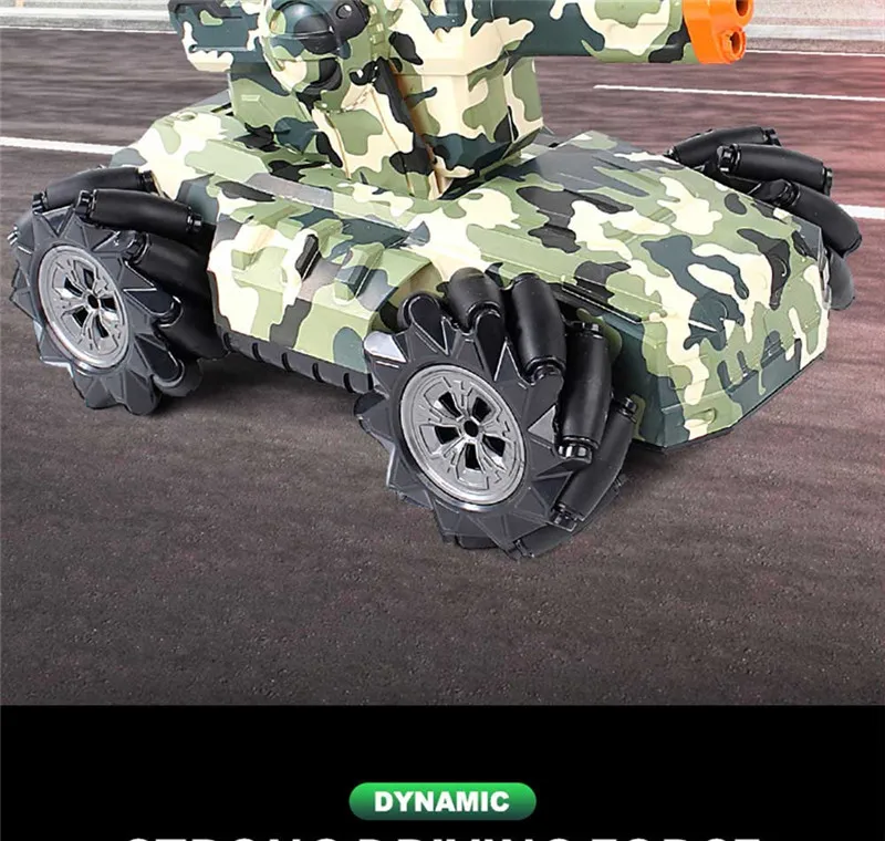 New Water Bomb Tank Car 2.4G Drift Launch Water Bomb Vehicle Gesture Watch Control Car 360 Degree Rotation Rc Stunt Car Toy