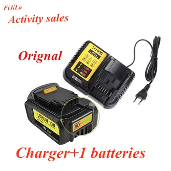 

18V 10.0Ah MAX XR Battery power tool Replacement for DeWalt DCB184 DCB181 DCB182 DCB200 18V Battery+Li-Ion Battery Charger