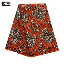 ACI настоящая восковая африканская ткань Анкара 6 ярдов/шт. Tissu Africain настоящая восковая ткань с принтом гарантированный настоящий голландский воск