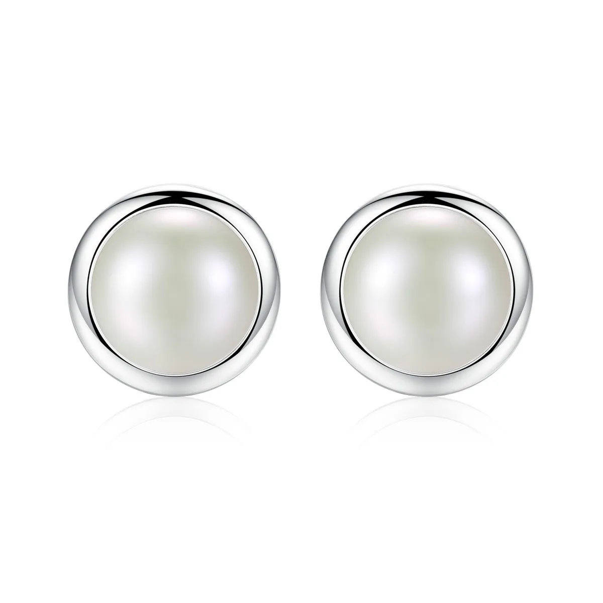 

YUEYIN Silver 925 Earrings 100% Nature Pearl Stud Earrings for Women Aretes De Mujer Modernos 2018 Wedding Party Gifts