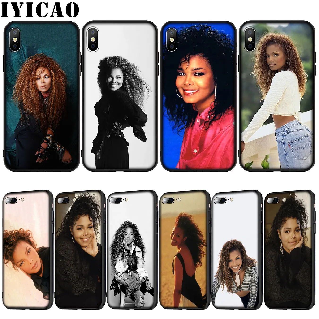 

IYICAO Janet Jackson Soft Silicone Cover Case for iPhone XR X XS 11 Pro Max 10 6 6S 7 8 Plus 5 5S SE Phone Case