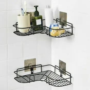 

Bathroom Corner Bath Storage Holder Organizer Rack Triangular Shower Caddy Shelf