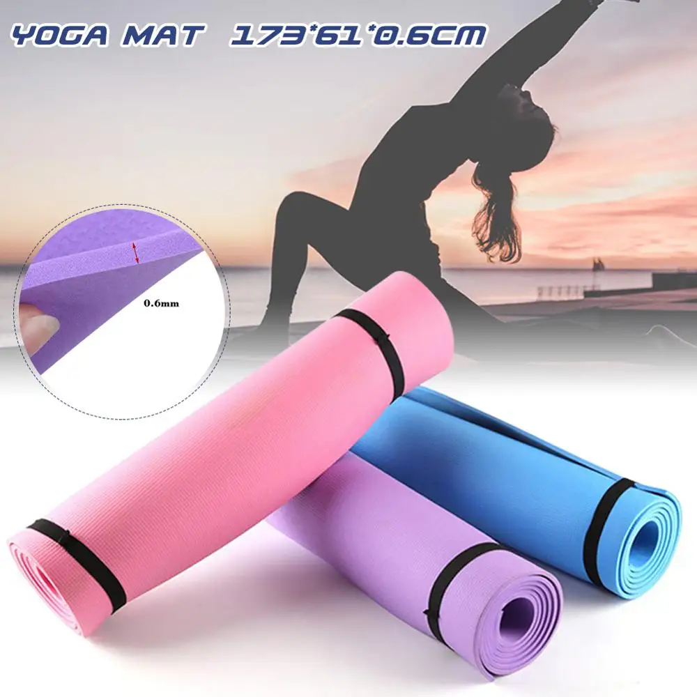 

173 x 61 x 0.6cm EVA Yoga Mat with Position Line Non Slip Carpet Mat For Beginner Environmental Fitness Gymnastics Mats