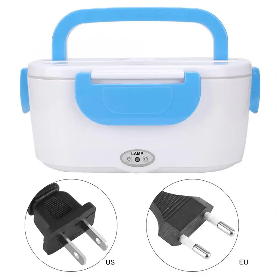

Lunch Box Electric Portable Double Layer Electric Heating Lunch Box Food Rice Container Warmer for Home Food Heater