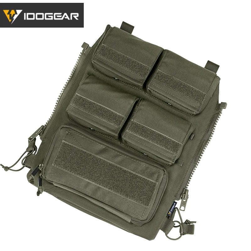 Tactical Pouch Bag Zip On Panel