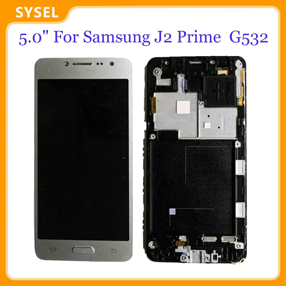 ЖК дисплей с дигитайзером сенсорного экрана для Samsung J2 Prime G532 рамкой экран 5 дюймов