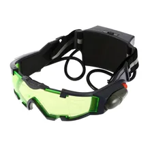 1 шт. очки eyeshield зеленые линзы регулируемая эластичная лента ночное видение 25 футов очки светодиодный свет темные очки Прямая поставка