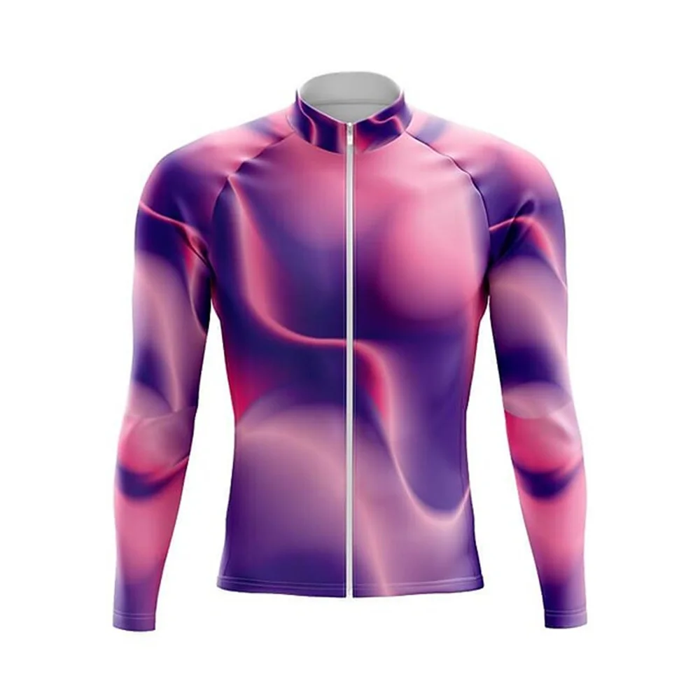 thumbnail image 1 of Jersey de ciclismo de montaña 100 % poliéster con sublimación personalizada para hombre, camiseta de secado rápido con diseño de manga larga, nueva oferta especial para montar en bicicleta, 1 of 4