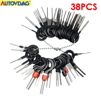 

2020 Terminal Remove Tool 3-39pcs/Set Auto Car Plug Circuit Board Wire Harness Removal Tool Pick Connector Crimp Pin Back Needle