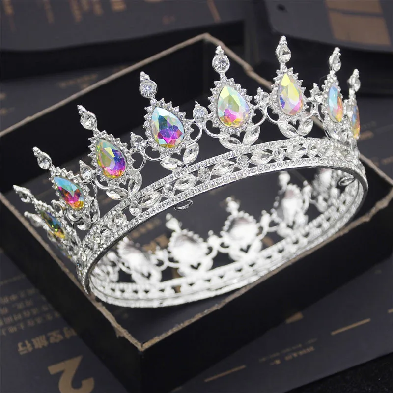 Jewelry Accessories Hair Accessory Hair Headdress Bridal Headwear Hair Band Crown Bride Royal Purple Crystal Queen King Tiaras and Crowns Bridal Pageant Diadem Head Ornament Wedding Hair Jewelry Accessories