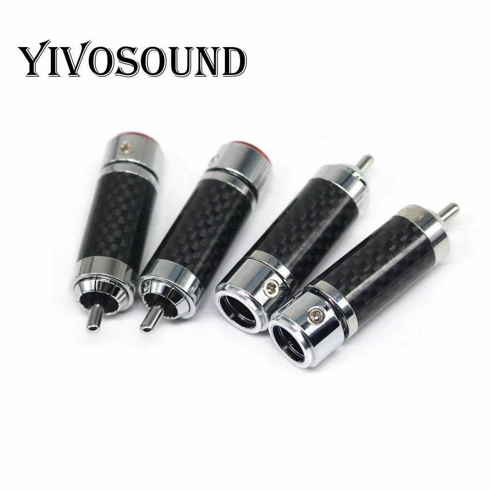 Yivosound CF 102(R) Hi End HIFI DIY 9 мм родиевое покрытие штекер аудио RCA разъем для аудиокабеля