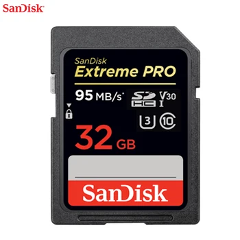 

OriginalSanDisk Memory Card Extreme Pro SDHC/SDXC SD Card 95MB/s up to 170M/S 128GB Class10 C10 U3 V30 UHS-I 4K For Camera SDXXG