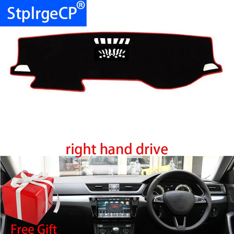 

Car Dashboard Cover Mat for Skoda Superb 2016 2017 2018 2019 Right Hand Drive Dashmat Pad Dash Mat Covers Dashboard Accessories