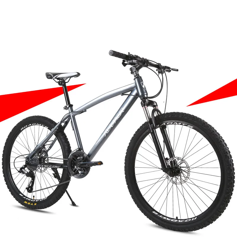 A grey X-Front бренд 24/26 дюймов карбоновая стальная рама 24/27 скорость открытый горный велосипед дисковый тормоз горного велосипеда MTB bicicleta - Цвет: A grey